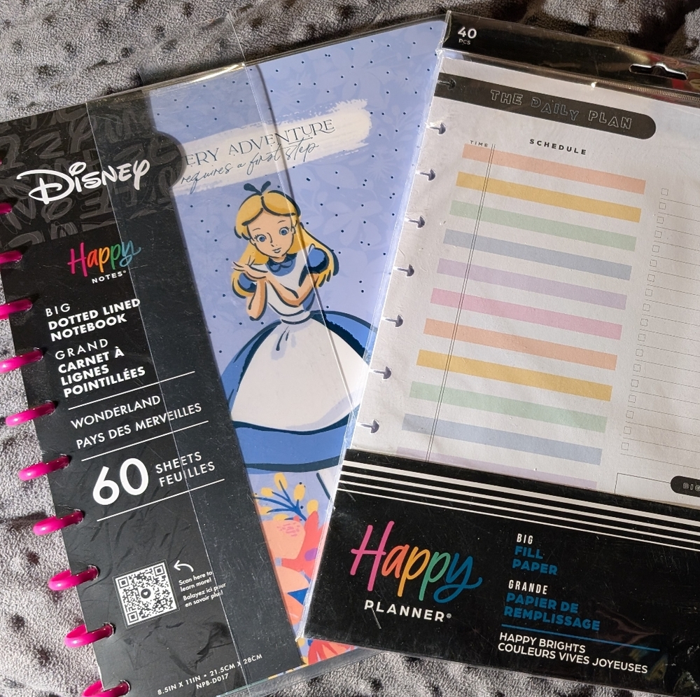 Happy Planner | Alice in Wonderland + Big Fill Paper | NWT NIB